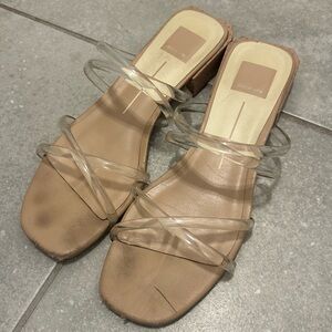 women well worn Dolce Vita Sandals with Clear Straps